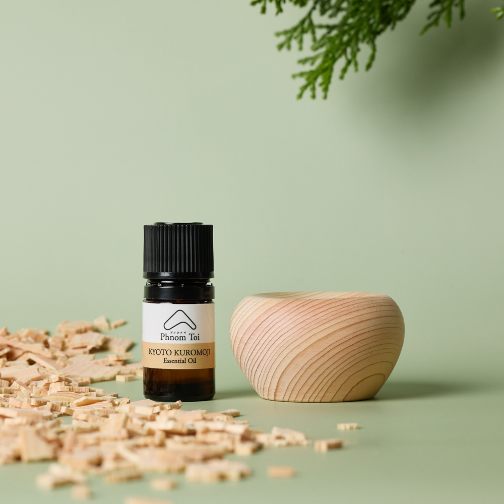通常サイズ精油・ウッドディフューザー［檜］セット | Phnom Toi