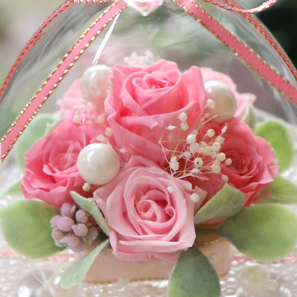 ガラスドーム エンジェル プリザーブドフラワー | プリザーブド