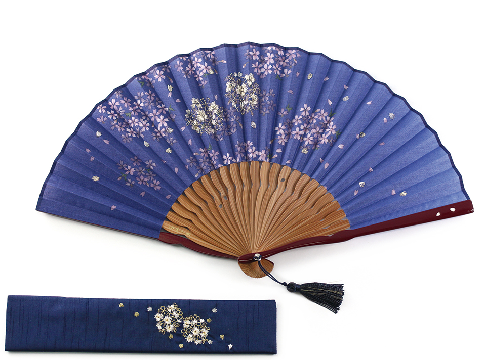 中島千波桜吹雪刺繍セット | Tamagawa Sensu（玉川扇子）のプレゼント 