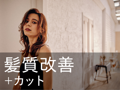 【髪質改善+スパ】カット+リシャインアップ ￥16,500 → ￥13,200のイメージ画像