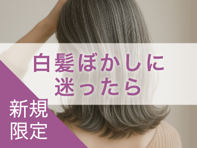 新規｜【脱白髪染め】クーポンに迷ったらこちら！プロの提案でメニューを決定のイメージ画像