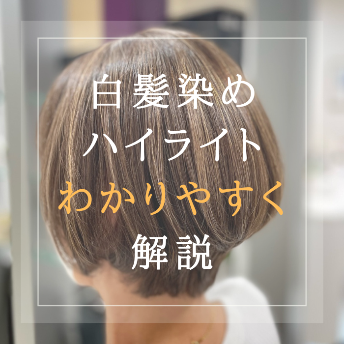 白髪染めハイライトのすべてを解説！40代・50代に人気のヘア