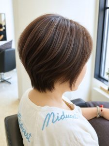 ミベージュ×ハイライトのヘアカタログ・ヘアスタイル・髪型のイメージ・テイスト画像