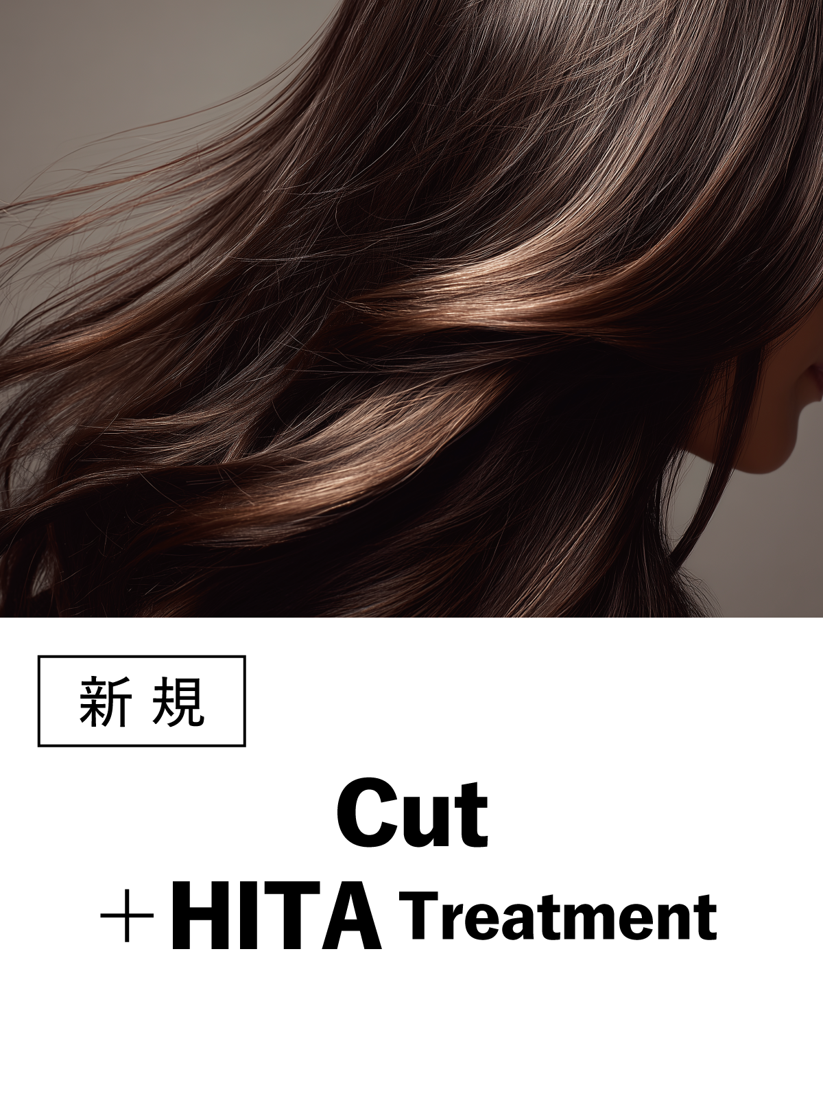 八王子店初来店の方限定｜カット+HITAトリートメント(20%OFF)￥13,640のイメージ画像