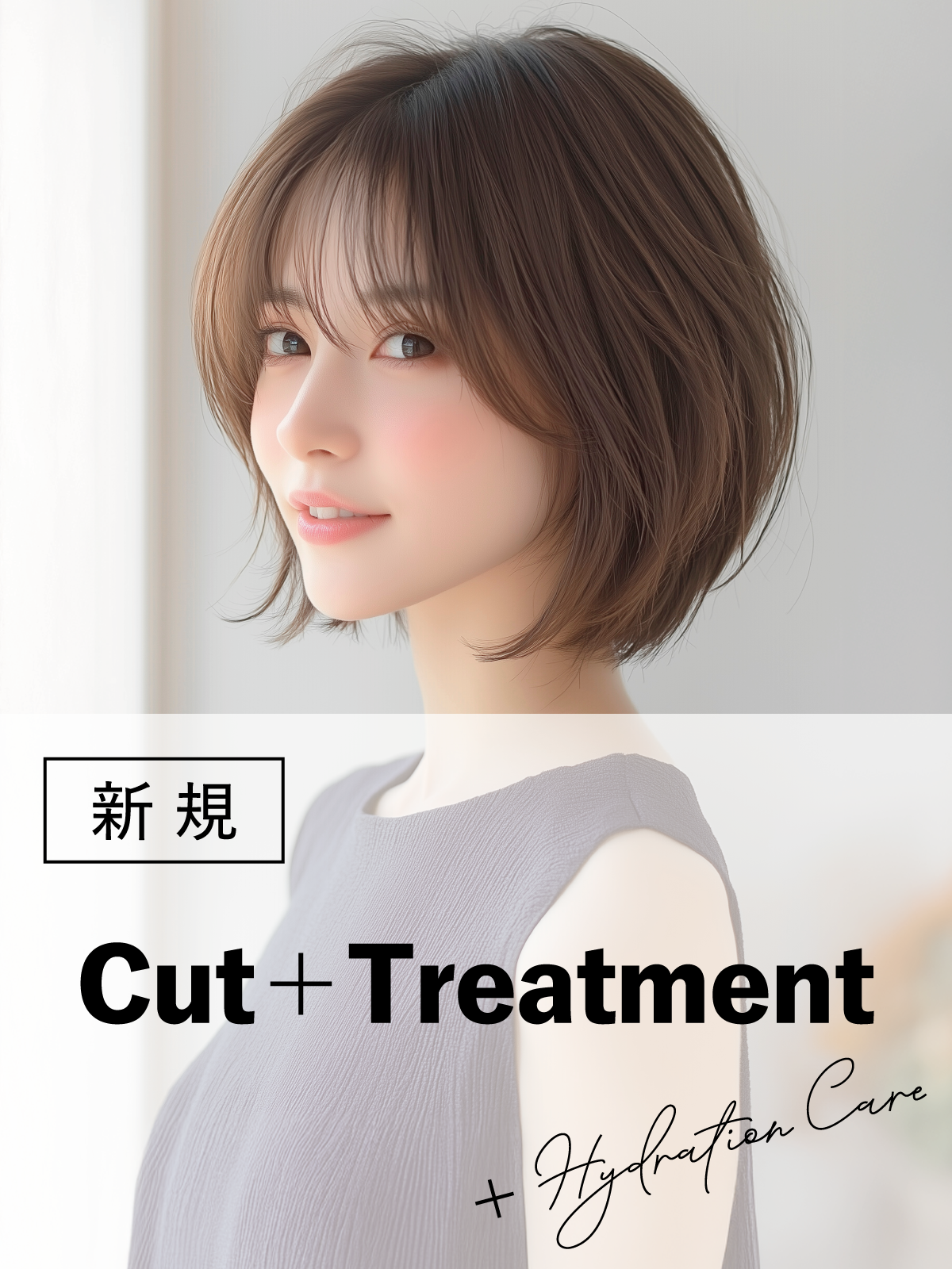 春のヘアメンテ｜カット+トリートメント+ツヤ髪ケア(40％OFF)￥11,000→￥6,600のイメージ画像