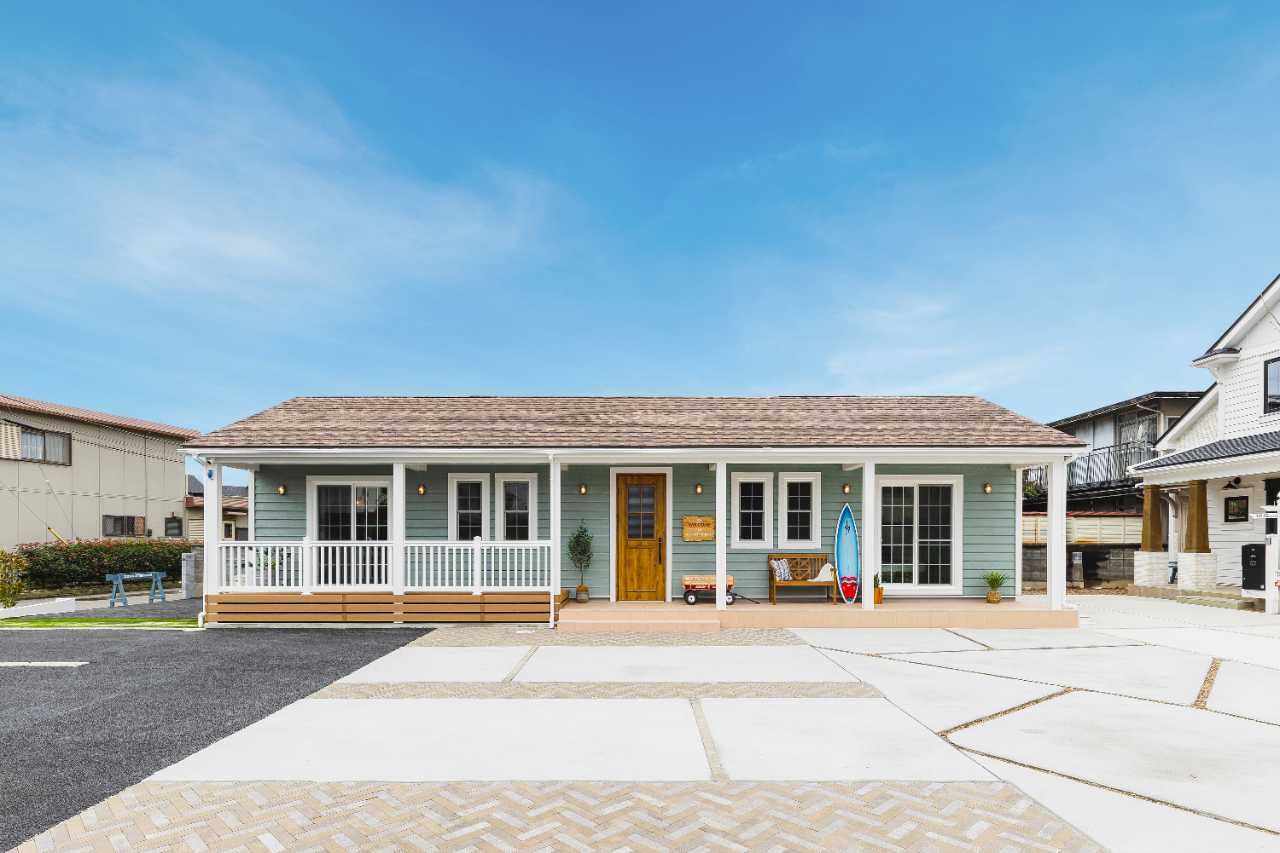 【外観】西海岸テイストのアメリカンFLAT HOUSE