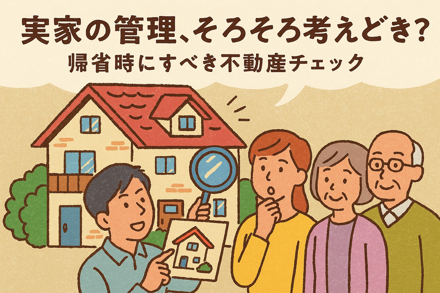 実家の管理、そろそろ考えどき？帰省時にすべき不動産チェック