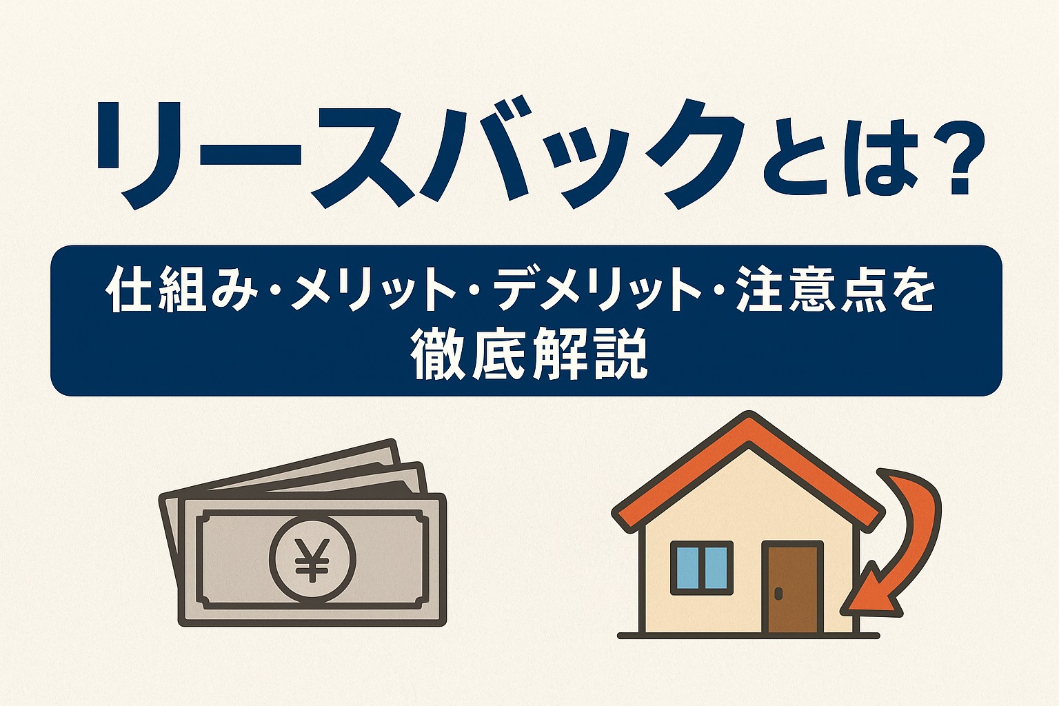リースバックとは？仕組み・メリット・デメリット・注意点を徹底解説