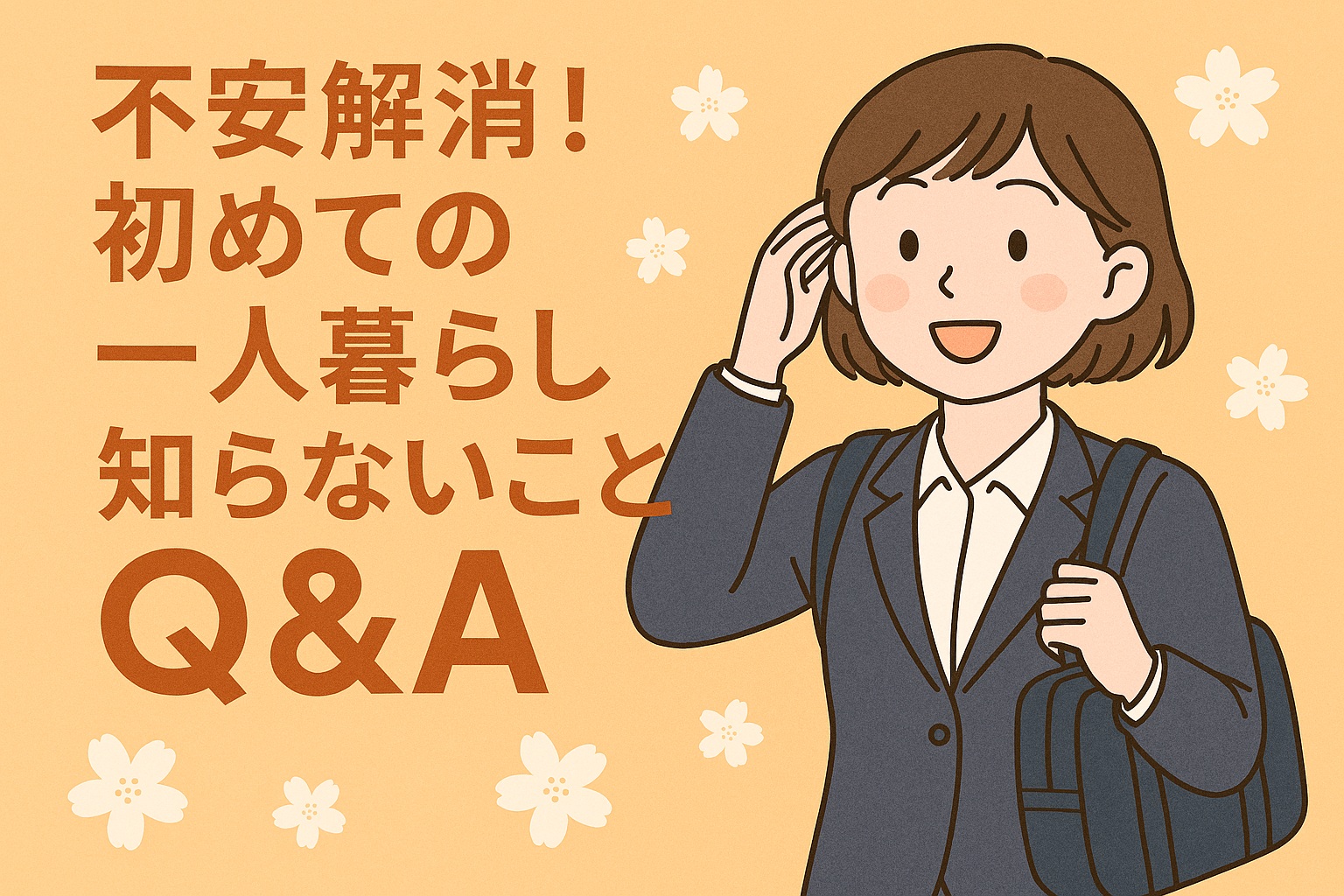 不安解消！初めての一人暮らし知らないことQ&A