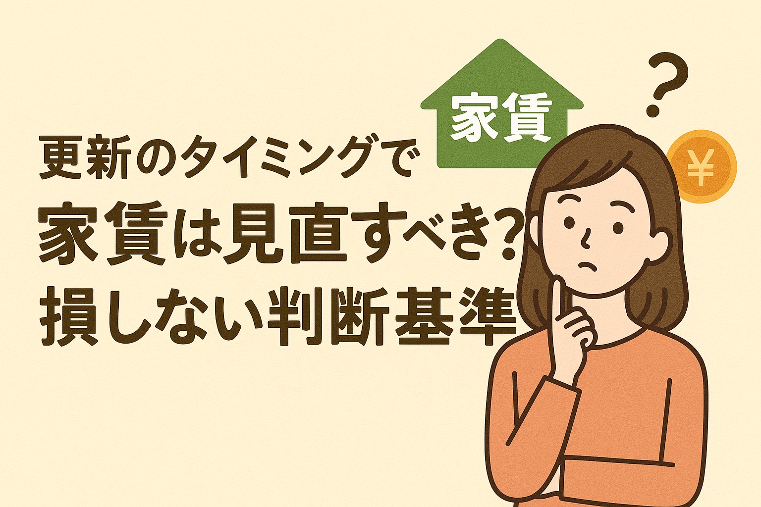 更新のタイミングで家賃は見直すべき？損しない判断基準