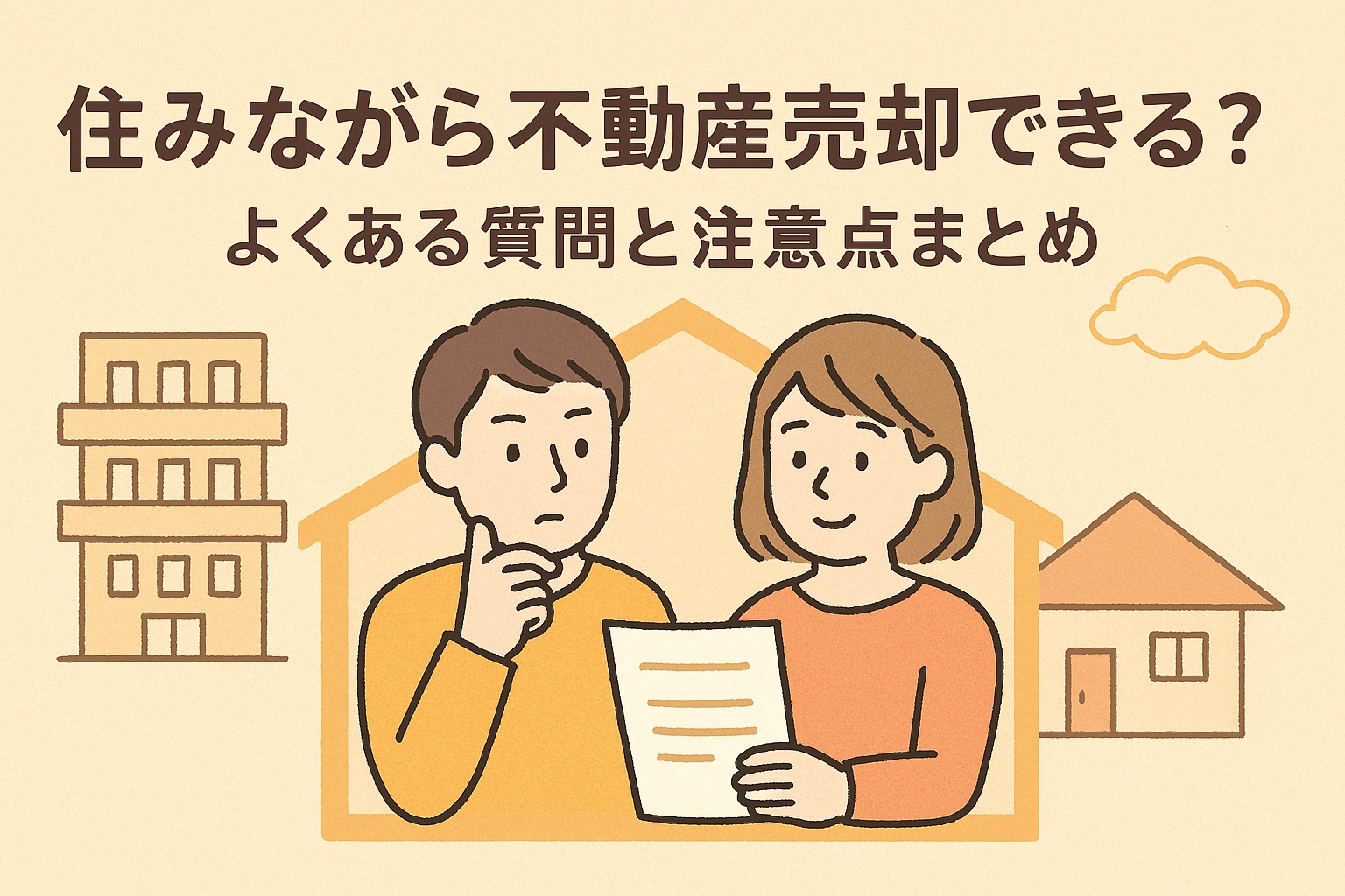 住みながら不動産売却できる？よくある質問と注意点まとめ