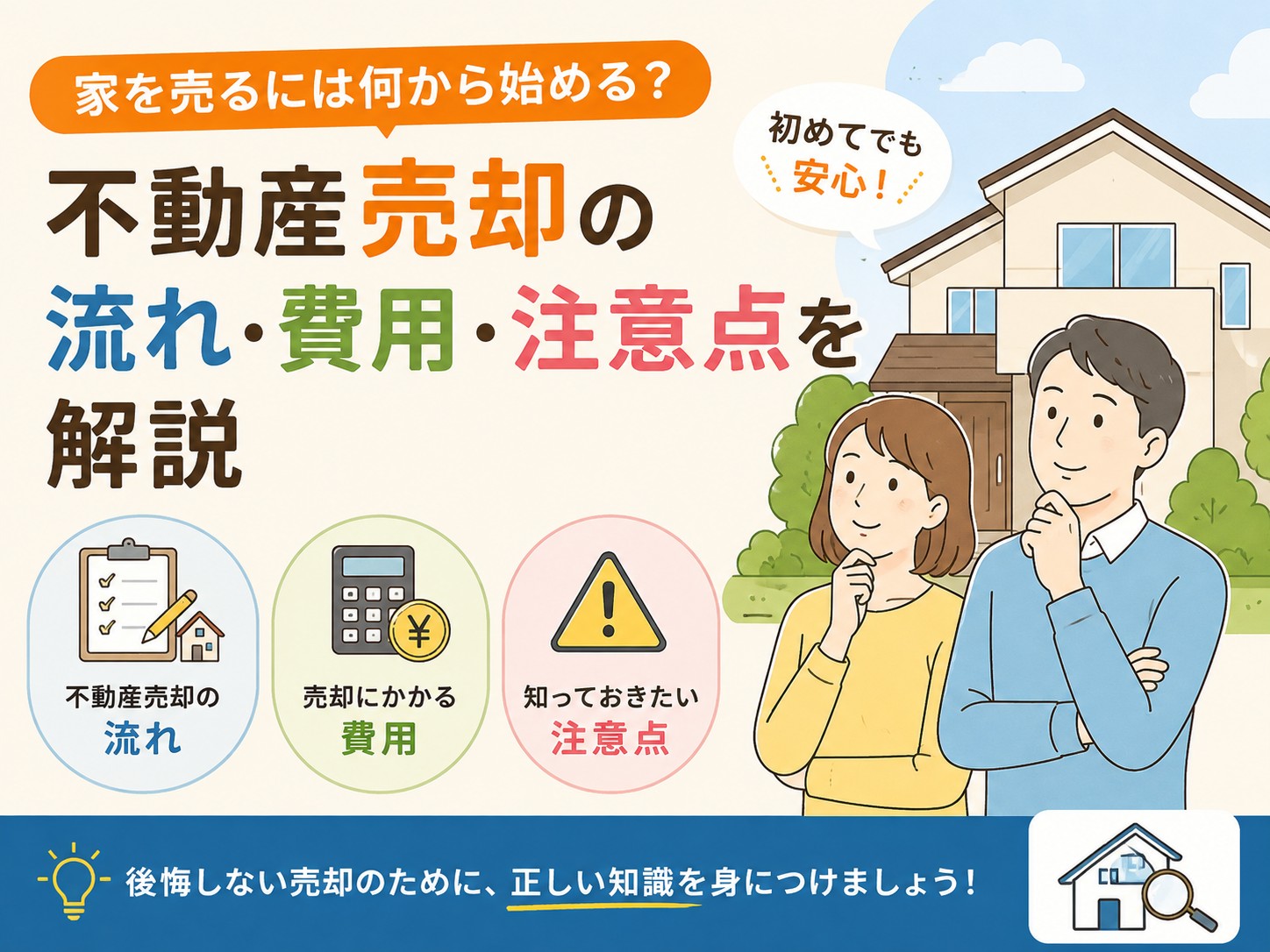 家を売るには何から始める？不動産売却の流れ・費用・注意点を解説