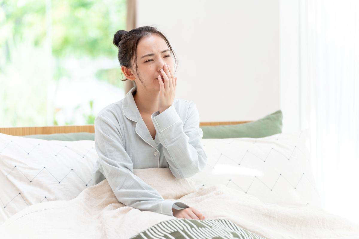 睡眠不足の保育士