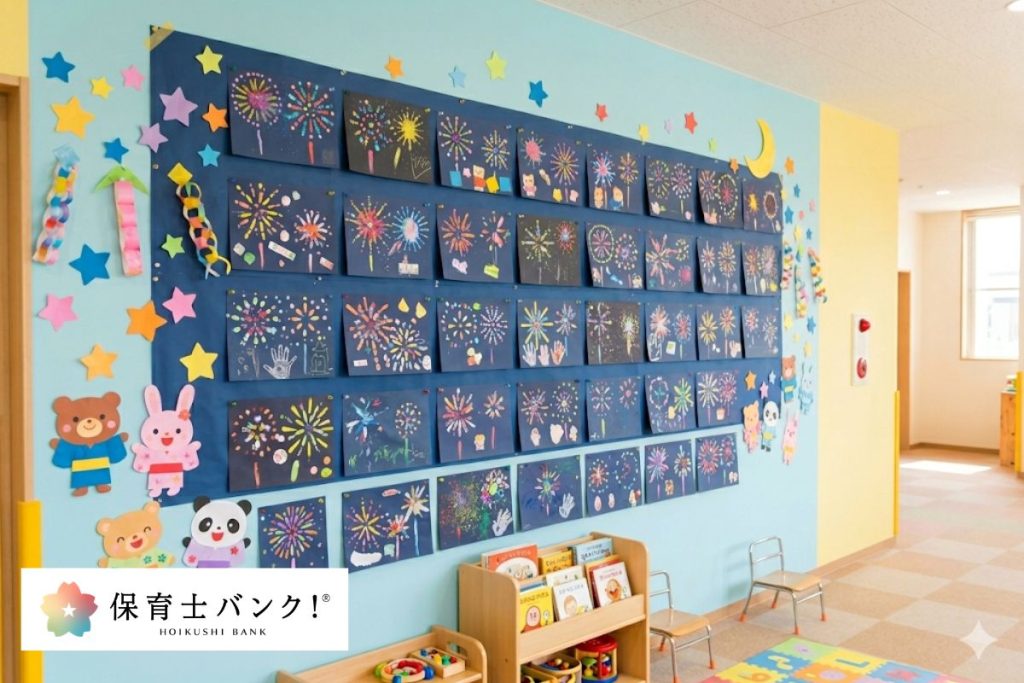 保育園で楽しむ花火製作アイデア9選！0歳～5歳児まで楽しめる夏の工作 