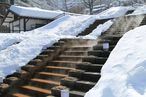 冬の伊香保温泉