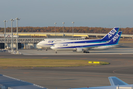 新千歳空港と飛行機