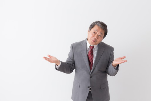 お手上げビジネスマン