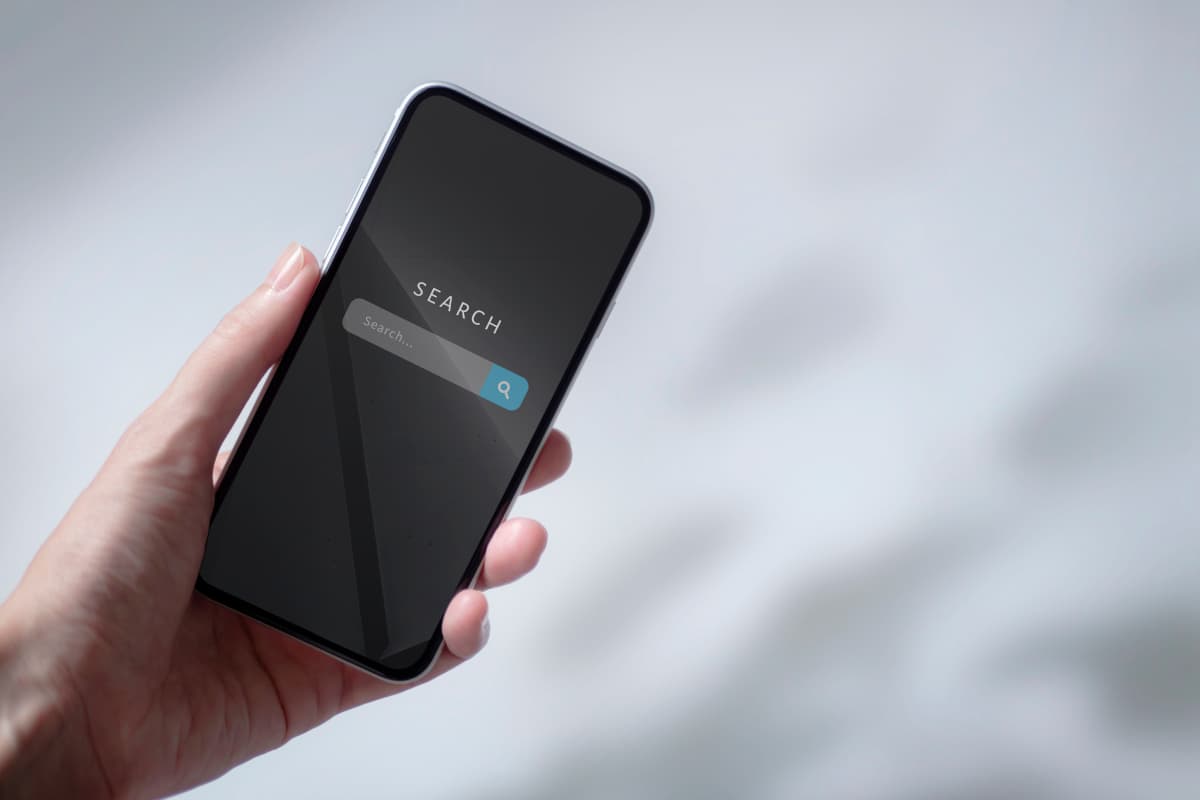 スマホの検索画面