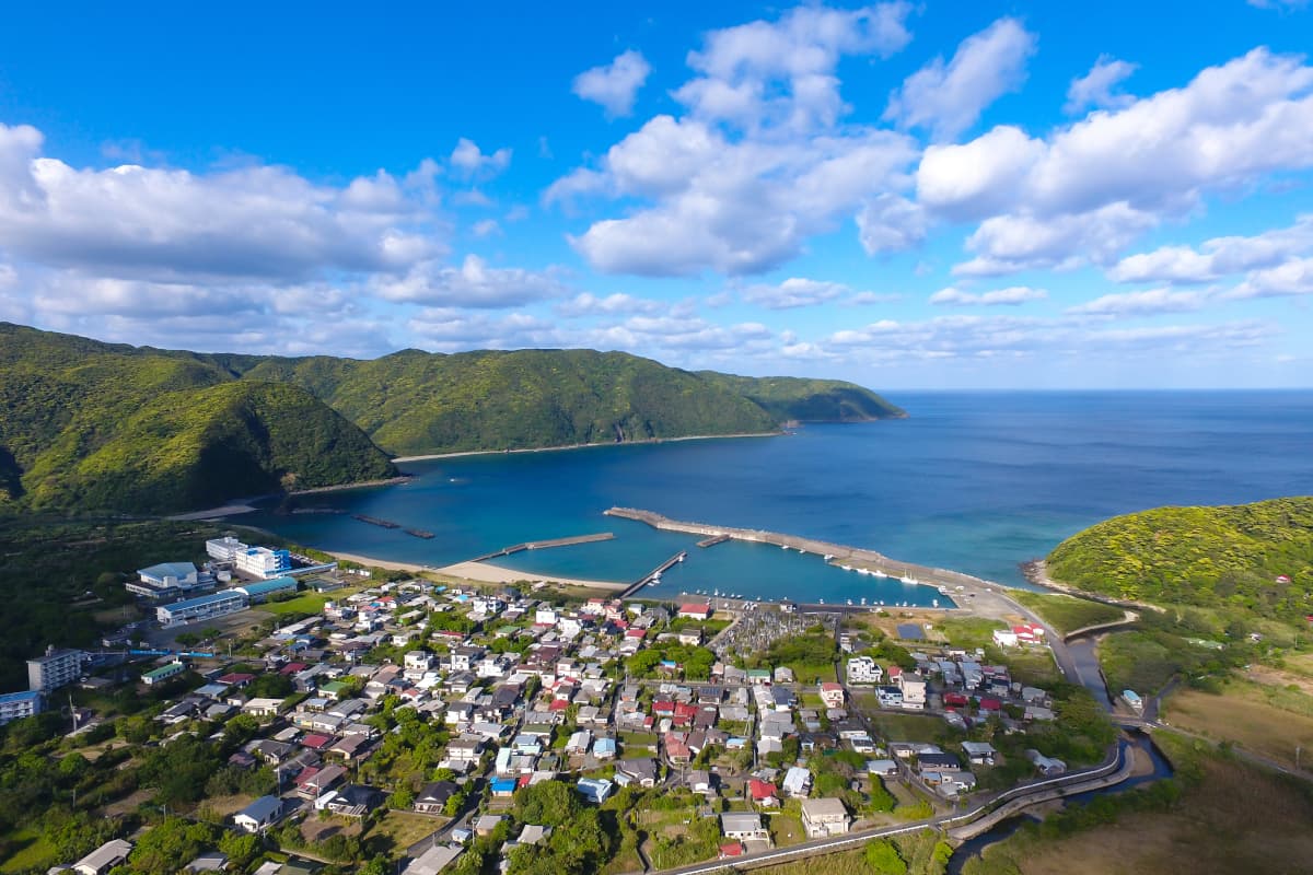 奄美大島の空撮写真
