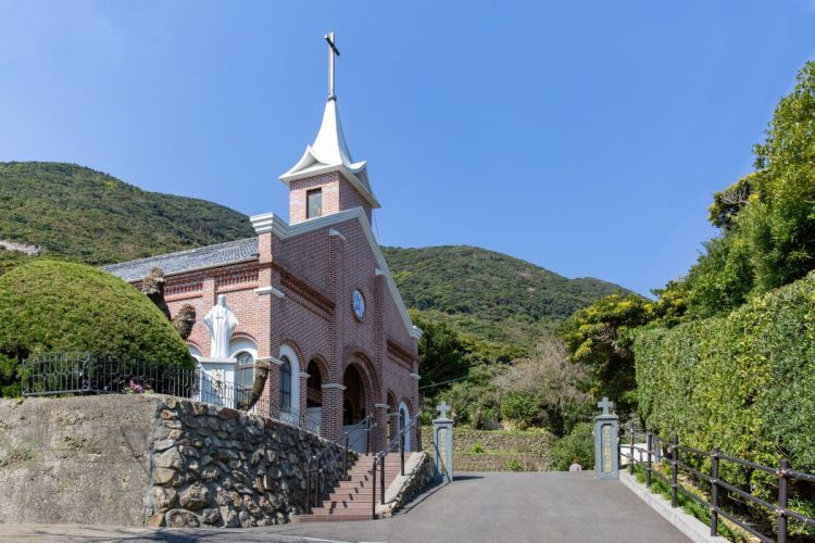 五島市のカトリック堂崎天主堂