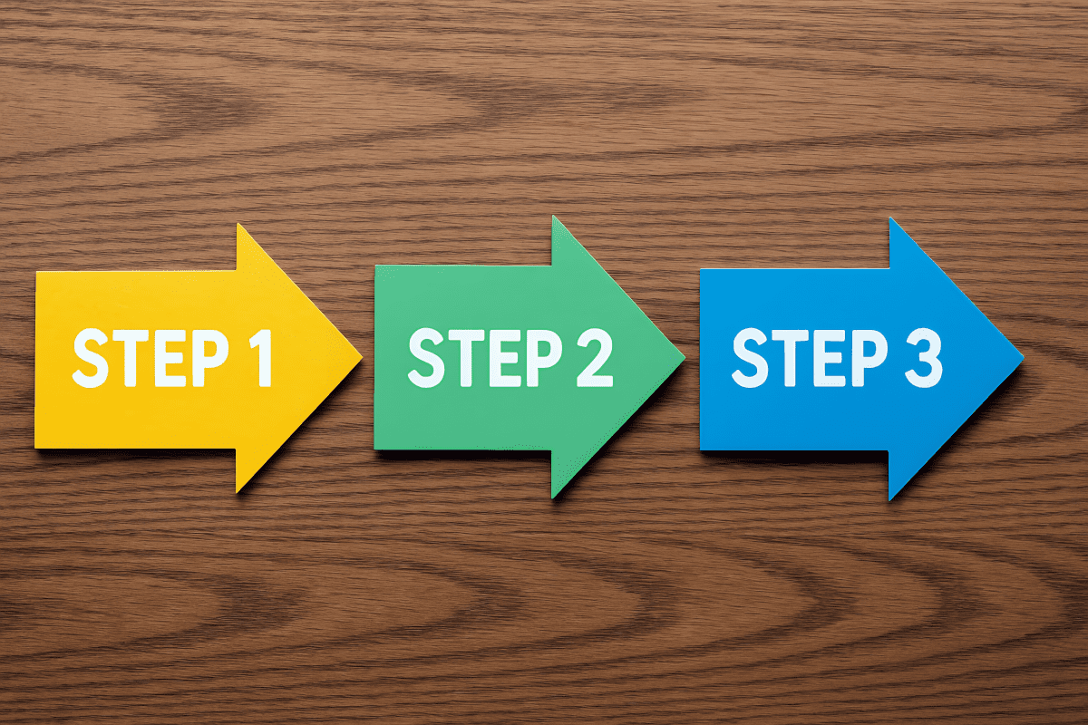 step1step2step3の矢印