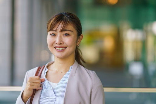 前向きな女性