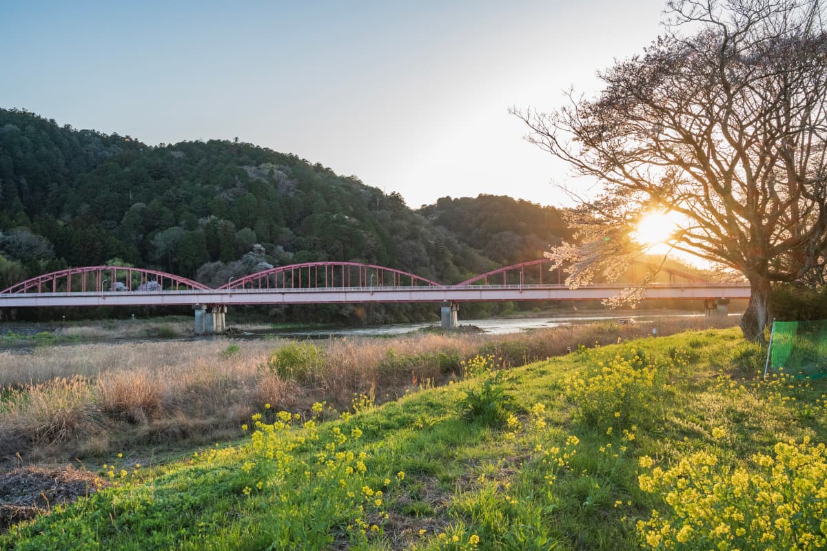 城里町の那珂川大橋