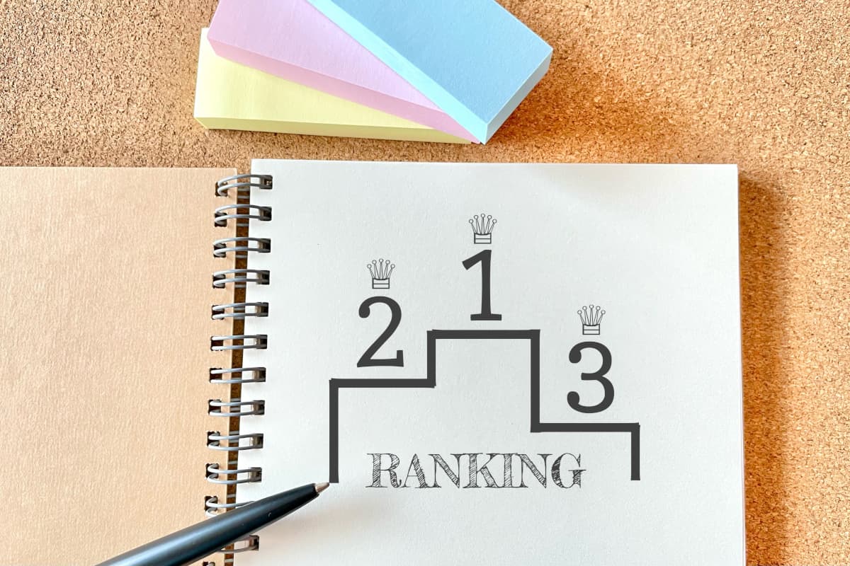 トップ3のランキング