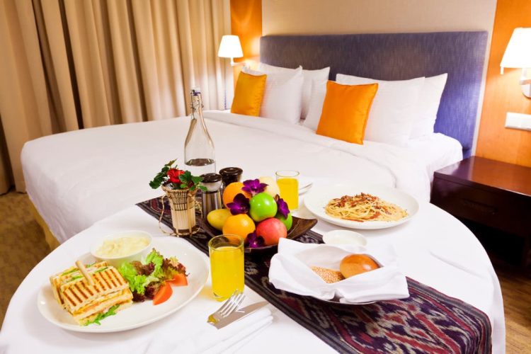 客室に用意されたルームサービス