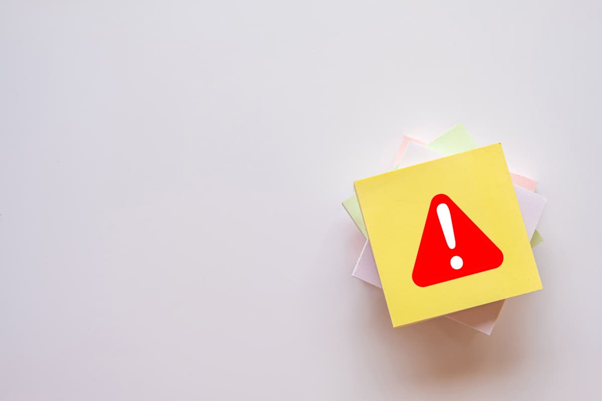 注意を示すマーク