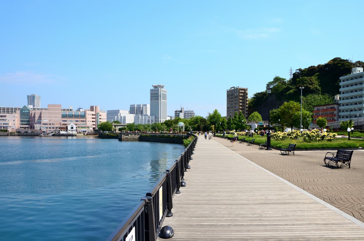 横須賀市の海辺