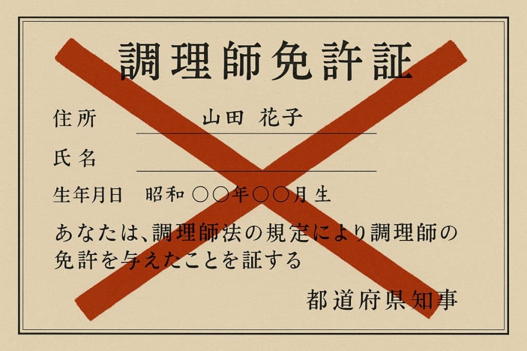 調理師免許の欠格事由とは？絶対的・相対的の違いと再交付の可否