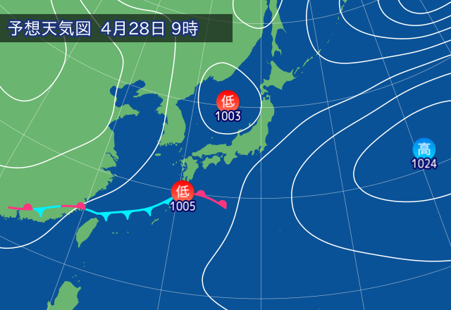 気圧配置図