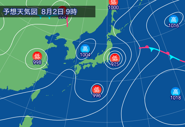 気圧配置図