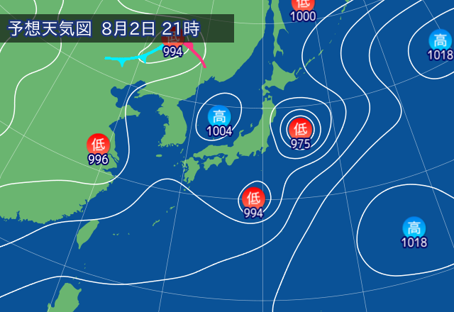 気圧配置図
