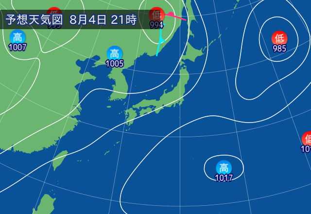 気圧配置図