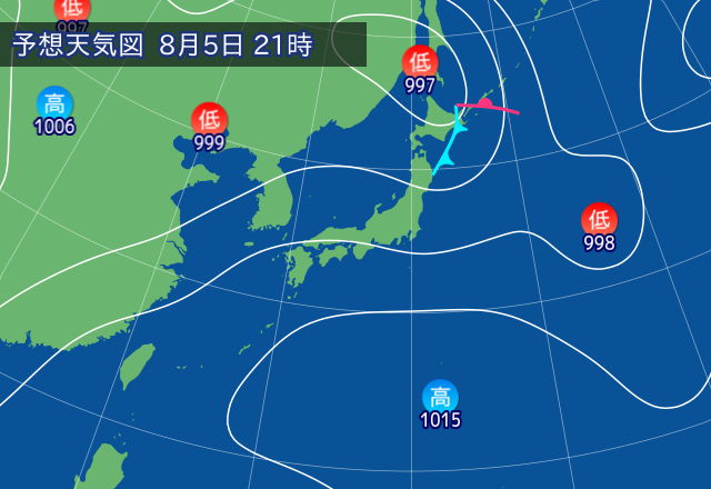 気圧配置図