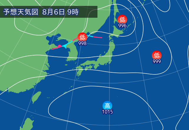 気圧配置図