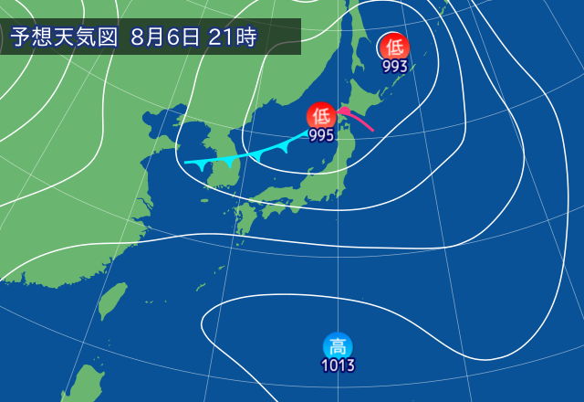 気圧配置図