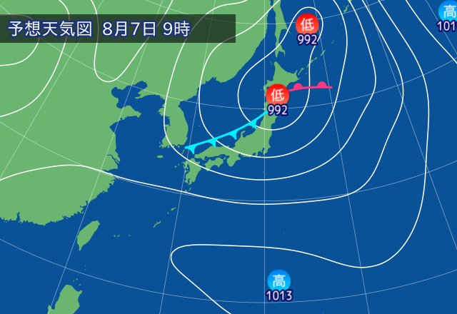 気圧配置図