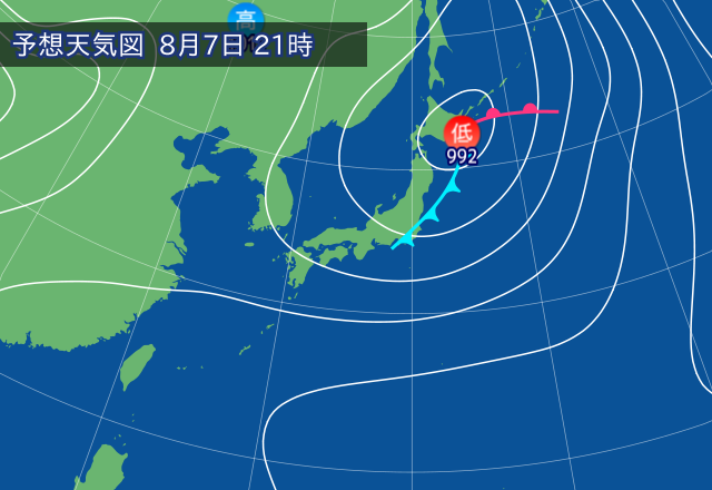気圧配置図