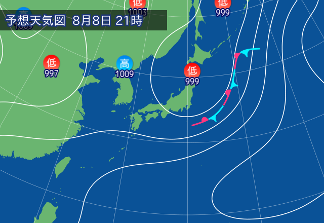 気圧配置図