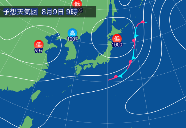 気圧配置図