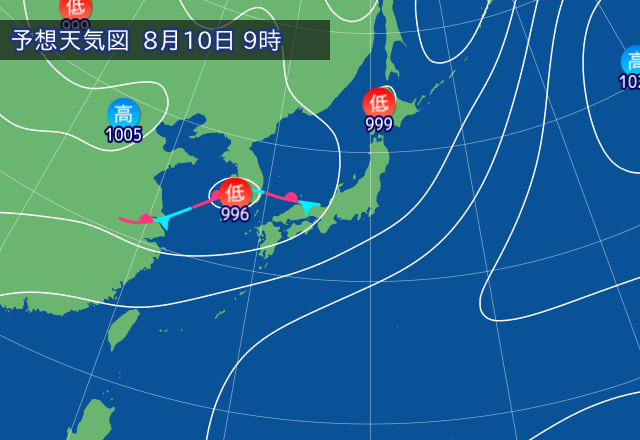 気圧配置図