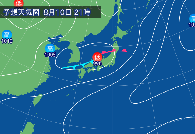 気圧配置図