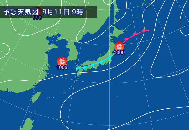 気圧配置図