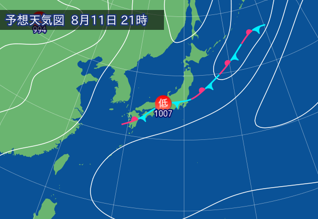 気圧配置図