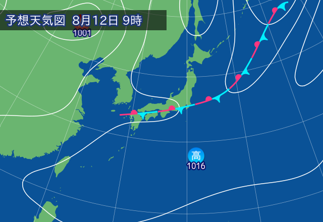 気圧配置図