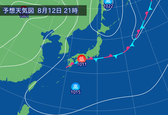 気圧配置図