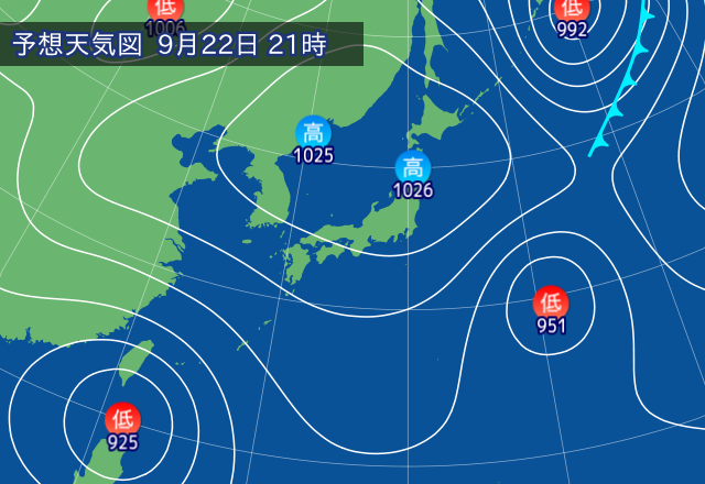 気圧配置図